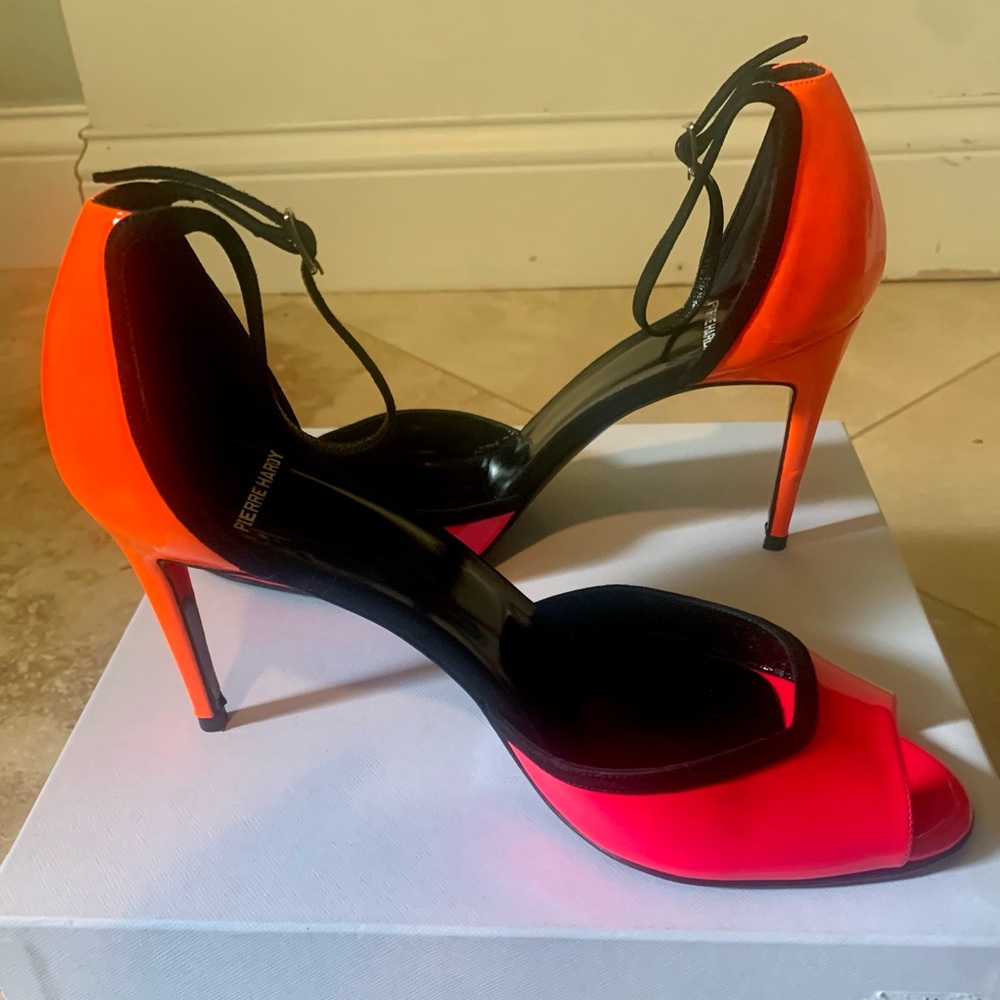 Pierre Hardy Skinissimo Neon Pink/Orange Stilettos - Picture 6 of 17